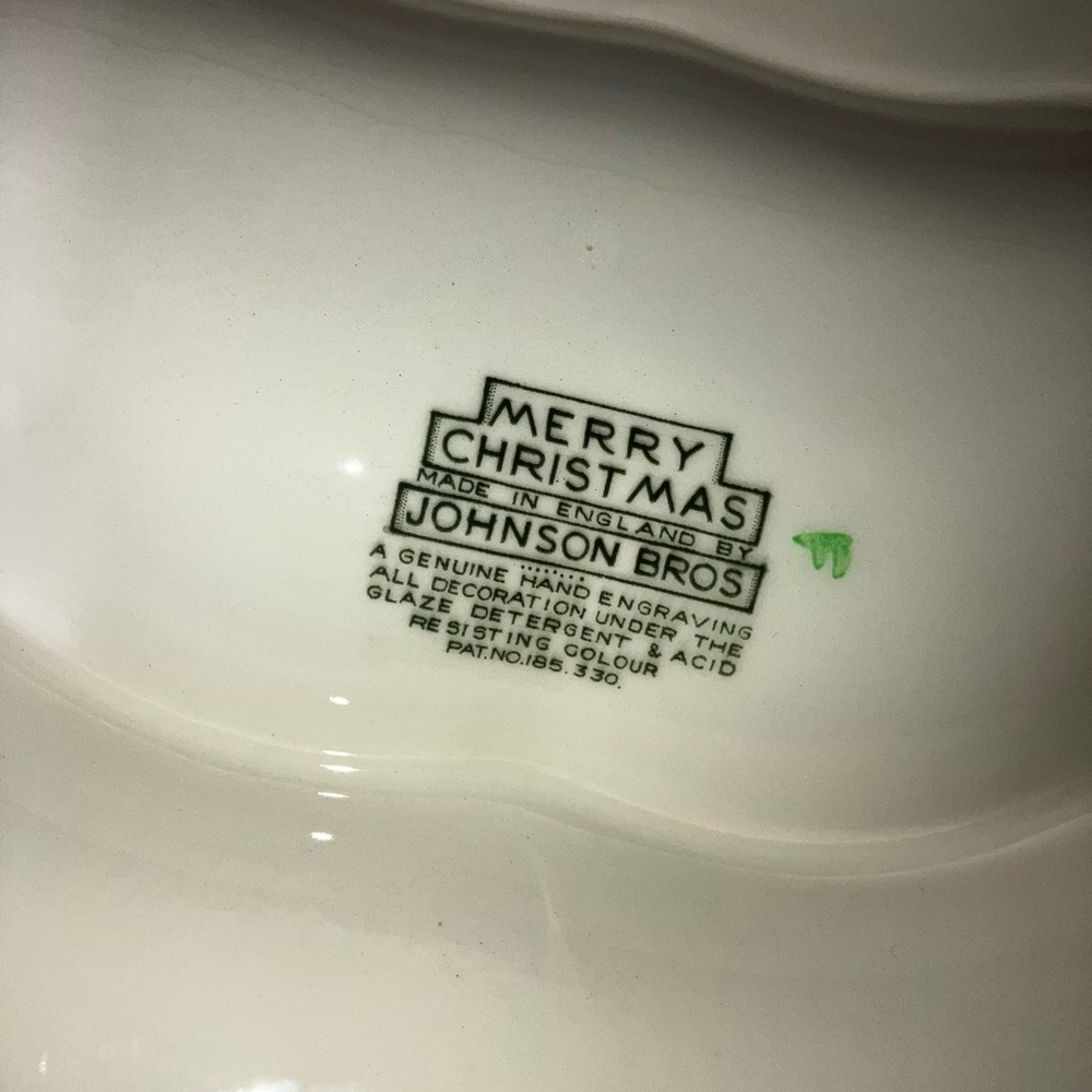 Vintage Johnson brothers Holiday Tree Serving Platter Set - Picture 8 of 8